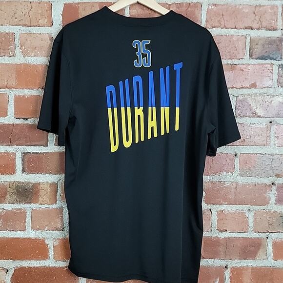 NBA Golden State Warriors GSW Kevin Durant black short-sleeve t-shirt L - Picture 3 of 13